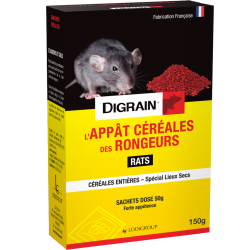 L’APPÂT CÉRÉALES DES RONGEURS (RATS)